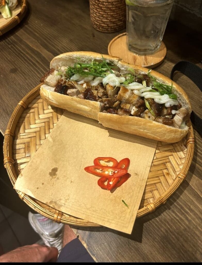 Bánh Mì Mẹ Ỉn, Ho Chi Minh City (Saigon), Vietnam. Original Bánh Mì platter.