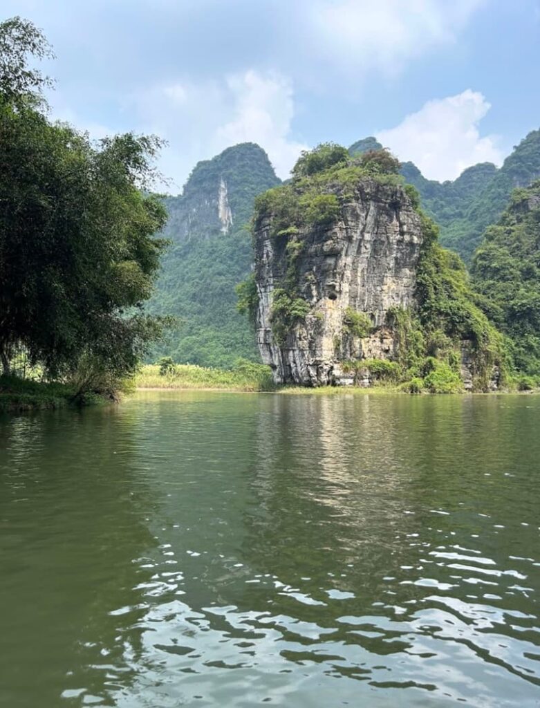 View of King Kong UNESCO site in Trang An, Ninh Binh, Vietnam