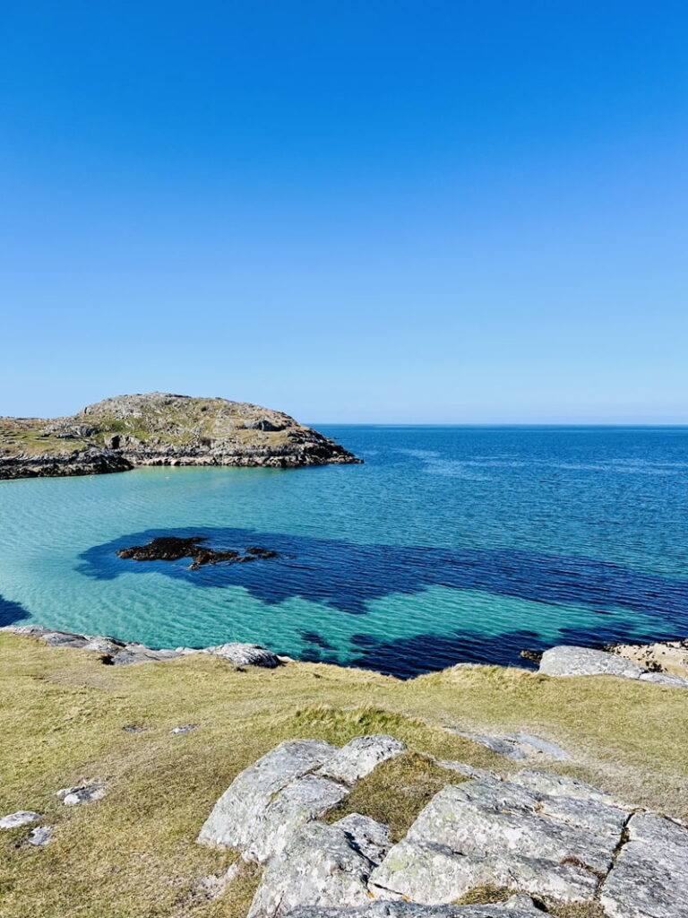 Views of Achmelvich beach sea water