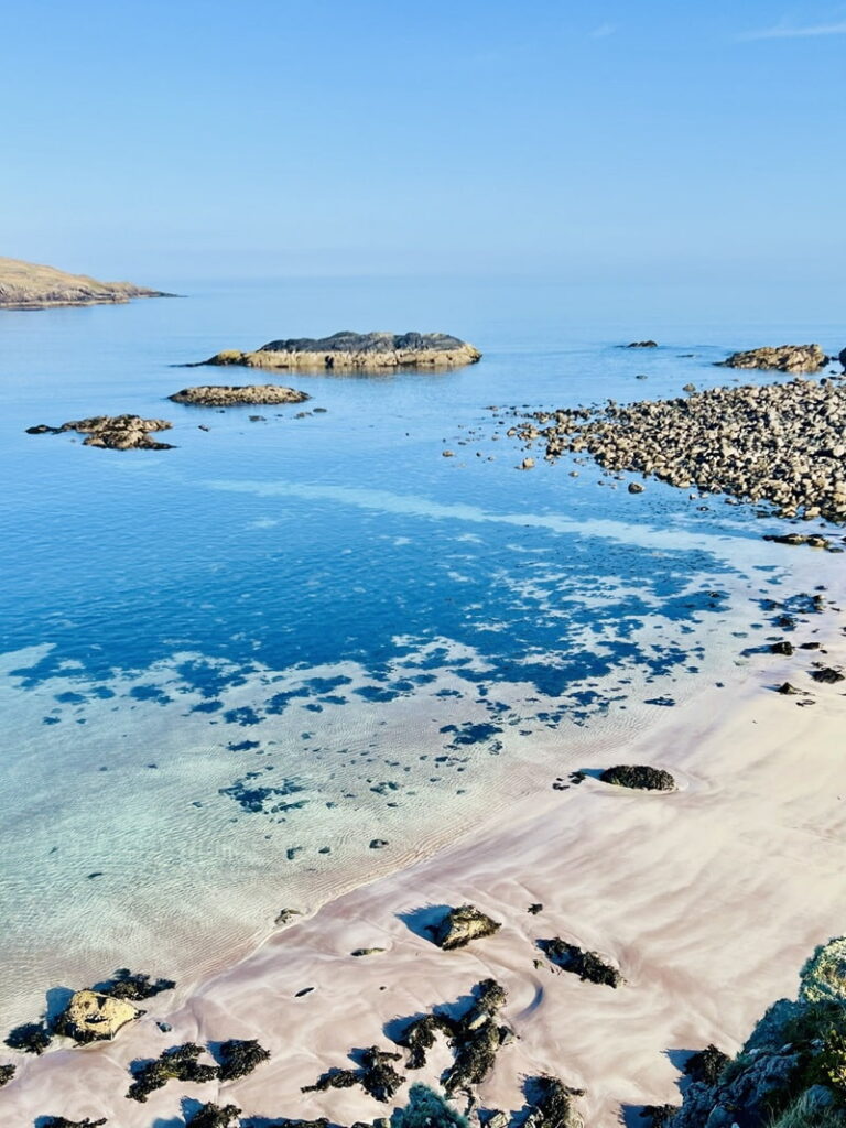 Clashnessie beach sea water