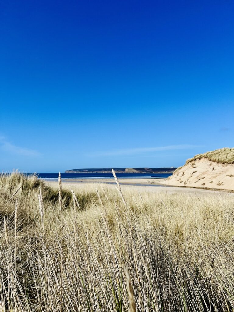 Dunnet beach in the Highlands of Scotland