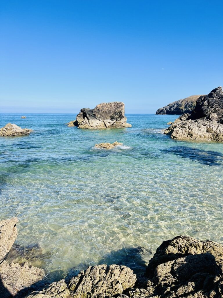Durness beach sea water in Scotland