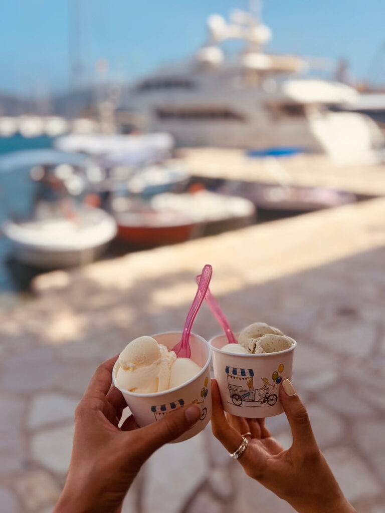 Ice-cream in Fiskardo, Kefalonia